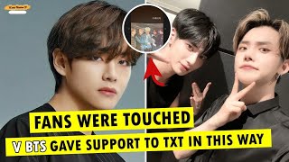 Заставь фанатов TXT плакать!! BTS V предоставляет поддержку TXT неожиданным образом