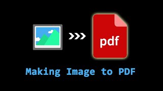 How to make image to PDF file