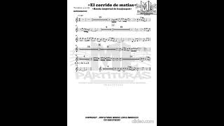 El corrido de matias - banda imperial de huajuapan (partitura)