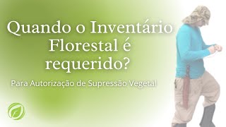 Aplicação do Inventário Florestal nos processos de supressão vegetal.