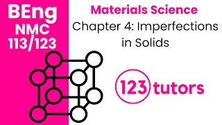 Materials Science | NMC 113/123 | Chapter 4: Imperfections in Solids by 123tutors