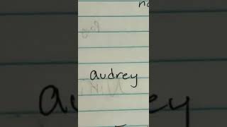 How I imagine your handwriting based off of your name!