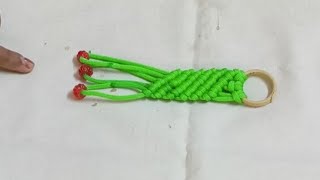 Macrame wall hanging with small ring||macrame wall hanging making at home