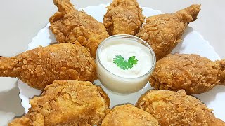 KFC fried chicken recipe ||perfect restaurant style KFC fried chicken 🍗