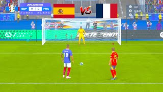 Spain Vs France - Penalty Shootout | Semi Final UEFA Euro 2024 | Mbappe vs Yamal | FC 24 Gameplay