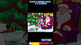 Stewie is bribing santa  #shorts #familyguy