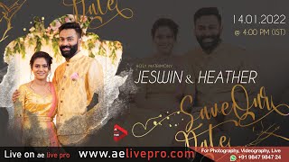 Wedding Ceremony: Jeswin & Heather | 14.01.2022 | AE L!VE PRO