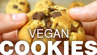 Perfect chocolate chip cookies | Quick vegan recipe