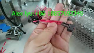 Rocker switch with wire soldered by machine , soldering machine used for rocker switch with wire