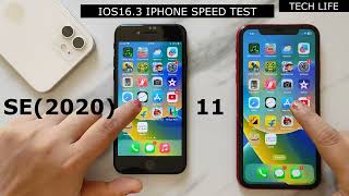 iPhone SE2020 vs 11 Speed Test iOS16.3