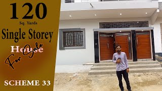 Brand New Single Storey 120 Sq. Yards House for SALE Ancholi Co-operative Housing Society Scheme 33