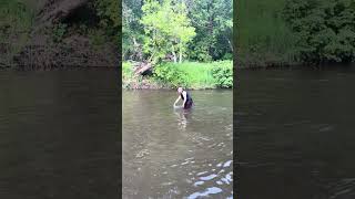 Lost my Fishing Rod in Freezing Cold turtle river #explore #fishing #camping #viral