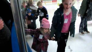 Ella's first steps on ice.