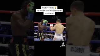 Terrence Crawford Makes History While 🎯💥🥊Israel Madrimov 🏆#slc📺🦍 #boxingnews #4wc #p4p 🥇#fyp