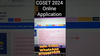 CG SET 2024 Online Application Link Details | cg set exam 2024 #cgset #ugcnet #cgpsc