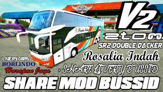 Share Mod Bussid SR2 DD V2 - Mod by ZTOM + 4 Livery