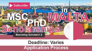 University of Malta Scholarship for international Students 2024 | Study in Malta