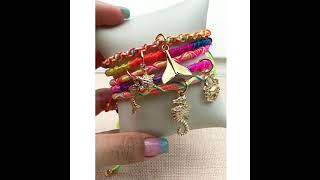 Mix Pulseiras em Macramê Hippie Chic Coloridas