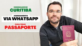 Agendamento no consulado italiano em Curitiba para tirar PASSAPORTE, via videochamada no WhatsApp.