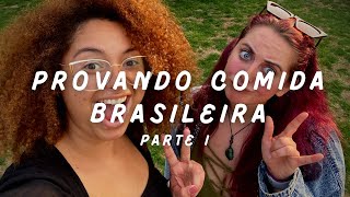 Provando Comida Brasileira | brigadeiro, beijinho e etc | Aupair em Connecticut