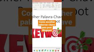 Escolher Palavra-chave para Post Blogspot