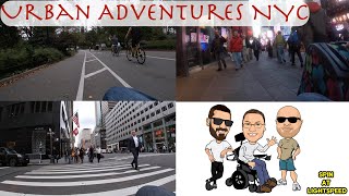 New York City street walk from a wheelchair perspective - Urban Adventure