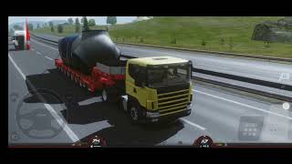 New update truckers of europe 3 : Truck stream RT legend 1995 transporting turbine motor 36Tons