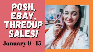 Poshmark and Ebay Sales of the Week! | What Sold in January 2021| Part Time Reseller