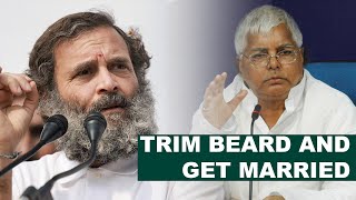 Lalu Prasad Yadav Advised Rahul Gandhi Trim Beard & Get Married | Enoxx News