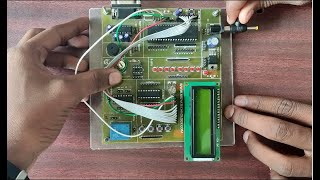 LCD interfacing with 8051 micro controller on development board