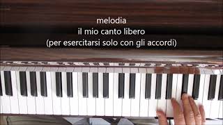 melodia il mio canto libero (per esercitarsi solo con gl'accordi)