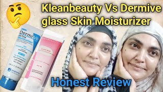 kleanbeauty mosturieser Vs Dermive oil free mosturieser Glass Skin Moisturizer Review