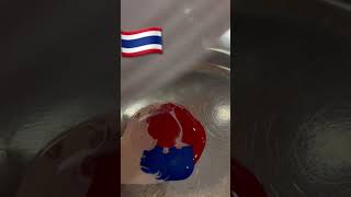 Thailand flag colour mixing #youtubepartner #youtube #youtubeshorts #artistartwork