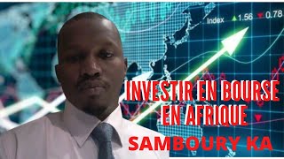 SAMBOURY KA SUR MARKETING TV MONDE INVESTITR EN BOURSE EN AFRIQUE LE MARCHE DE LA BRVM  STRATEGIES