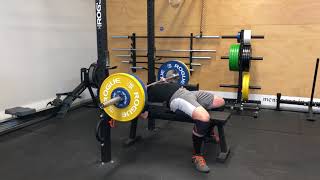 2/9/18 Bench 2ct Pause 215x6 @9 ws 3/3