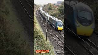 390020 zips through the curves near Bay Horse, Lancaster