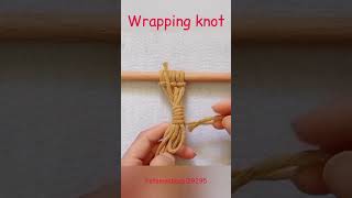 👆 Macrame Wrapping Knot, Gathering Knot, Makrome, گره پایان کار، گره پایه مکرومه