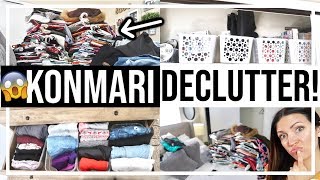 EXTREME KONMARI CLOSET DECLUTTER // + DOLLAR TREE ORGANIZATION // MARIE KONDO MY HOUSE