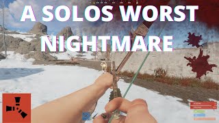 BARELY SURVIVING as SOLO on a FULL SERVER (1/2) RUST