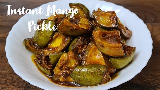 Hot n Sweet Instant Raw Mango Pickle Recipe | Aam Ka Achar | आम का अचार | Saute Time