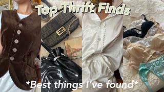 my *BEST* thrift finds 2021 | $6 vintage YSL, Dior pajamas, 80s fashion, Y2K Chanel