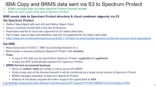 IBM Spectrum Protect and IBM i - copies and brms backups via S3 - Demo