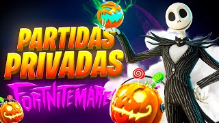 🎃ESPECIAL HALLOWEEN PARTIDAS PRIVADAS FORTNITE en directo AHORA (BATALLAS DE OUTFIT) EN VIVO