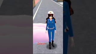 POLIS DI KEJAR SEKUMPULAN PENJAHAT #sakuraschools #shortsviral #roblox #sss