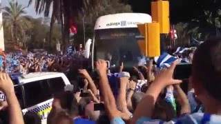 Malaga v Sporting (May 2012) - Team reception outside La Rosaleda