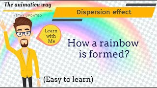 Reason behind the rainbow formation || Dispersion effect || illustration through a simple animation.