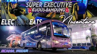 NYAMAN BANGET BUS LANGKA INI || Trip Po.Nusantara Irizar Super Executive Kudus-Bandung Terbaru