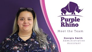 Purple Rhino - Meet the Team (Georgia Smith, Administrative Assistant)