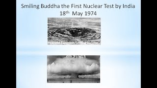 Smiling Buddha the first indian Nuclar Test  18th May 1974