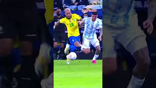 Neymar Jr vs De Paul ☠️#shorts #viral #soccer #neymar #war